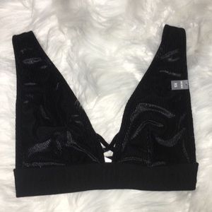 NWT BLACK VELVET VS PINK BRALLETE